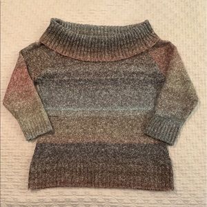 AGB multi-colored ombré boat neck sweater